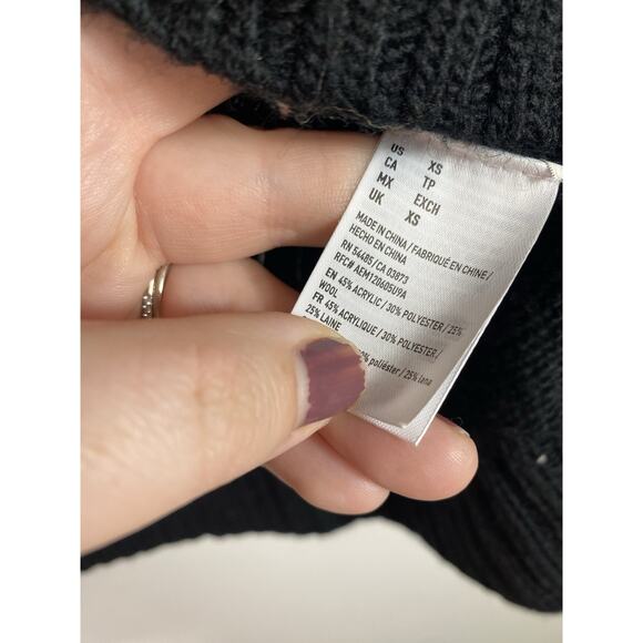 American Eagle Ahhmazingly Soft Sweater Size XS Rainbow Yoke Fair Isle Cabincore - Picture 7 of 10